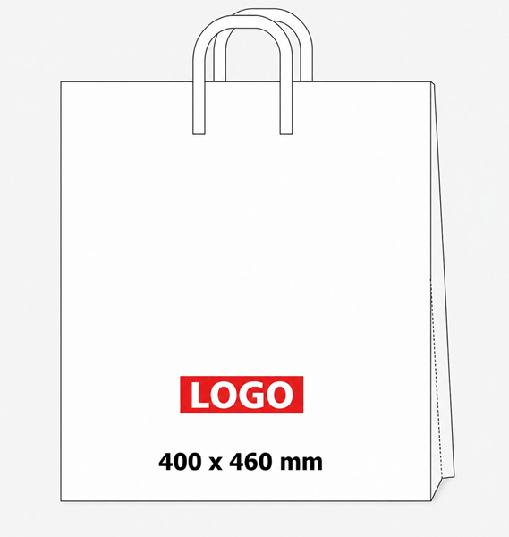 Obrázky: Taška LDPE páskové ucho 40*46cm s potlačou 1/0