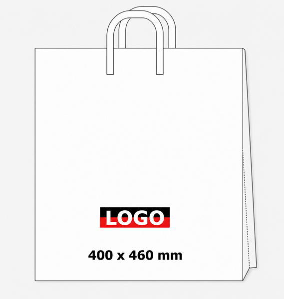 Obrázky: Taška LDPE páskové ucho 40*46cm s potlačou 2/0