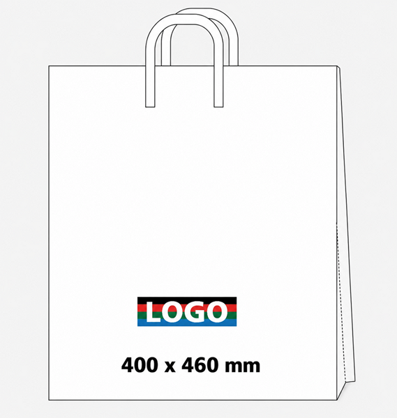 Obrázky: Taška LDPE páskové ucho 40*46cm s potlačou 4/0