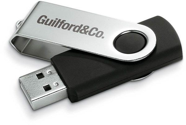 Obrázky: USB kľúč 4 GB, čierna, Obrázok 5