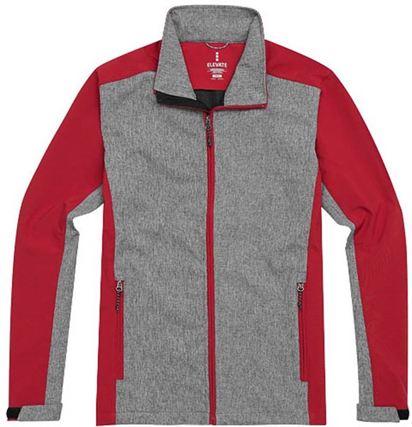 Obrázky: Pánska červeno-šedá softshellová bunda Vesper L, Obrázok 3