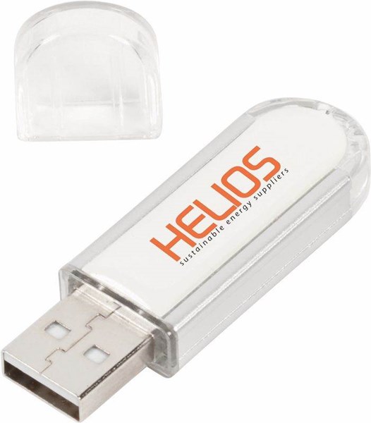 Obrázky: USB kľúč Epoxy s priesvitným krytom 1 GB