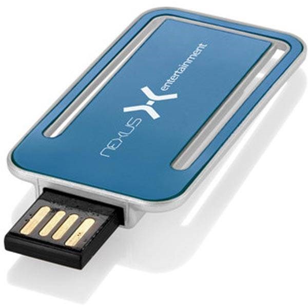 Obrázky: USB kľúč ako záložka 2 GB, modrá