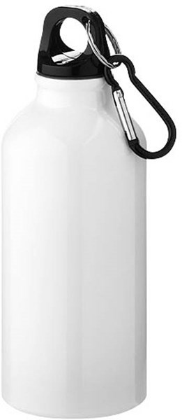 Obrázky: Biela hliniková fľaša 0,35 litra s karabínou