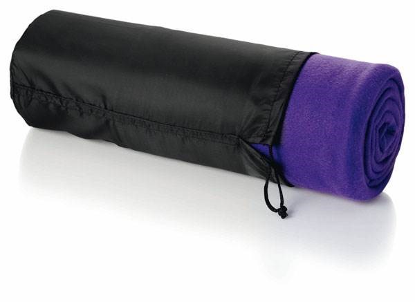 Obrázky: Físová pikniková deka vo vrecku, purpurová, Obrázok 2