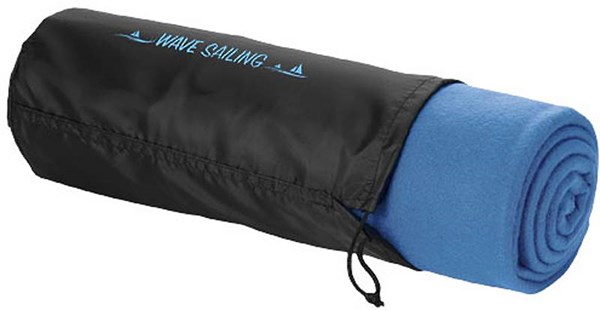 Obrázky: Modrá flísová pikniková deka v obale, Obrázok 4