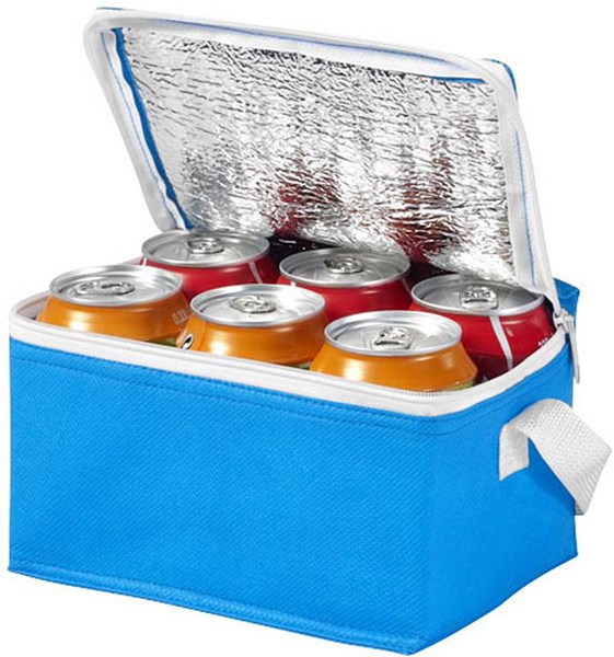 Obrázky: Aqua netkaná termotaška na 6 plechoviek