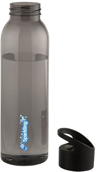 Obrázky: Jednoplášťová transparentná čierna fľaša 650 ml, Obrázok 3