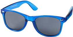 Obrázky: Retro slnečné okuliare s modrým trendy rámom UV400