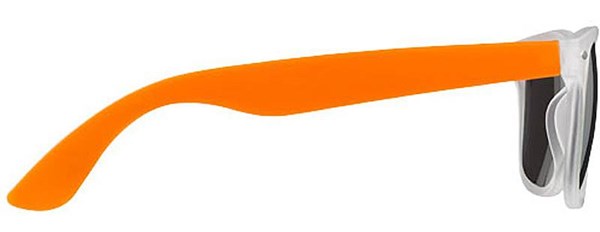 Obrázky: Oranžovo-biele slnečné okuliare v retro štýle, Obrázok 6