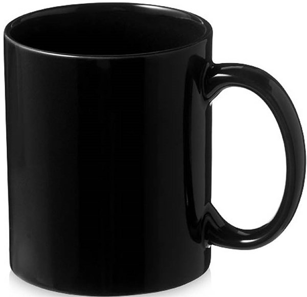 Obrázky: Keramický hrnček 330 ml v krabičke čierny