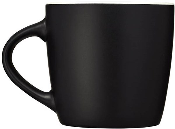 Obrázky: Čierny keramický hrnček 350 ml s bielym vnútrom, Obrázok 6