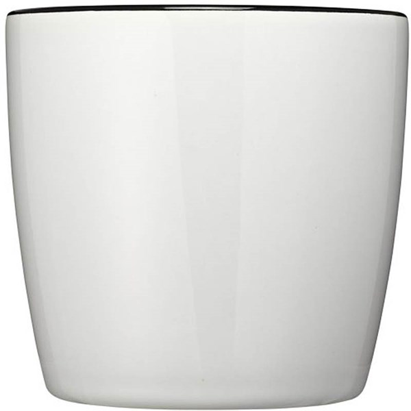 Obrázky: Biely keramický hrnček s čiernym vnútrom, 350 ml, Obrázok 2