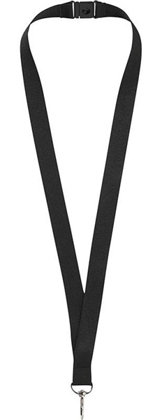 Obrázky: Čierna šnúrka na krk so sponou a karabinkou