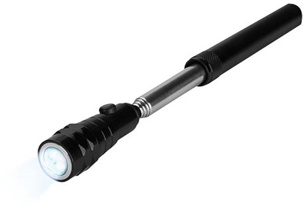 Obrázky: Čierna teleskopická LED baterka s magnetom, Obrázok 4