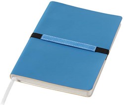 Obrázky: Modrý zápisník A5 so širokou zaisťovacou páskou
