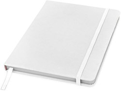 Obrázky: Biely zápisník A5 so zaisťovacou páskou