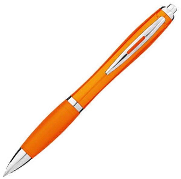 Obrázky: Oranžové  guličkové pero s úchopom, Obrázok 2