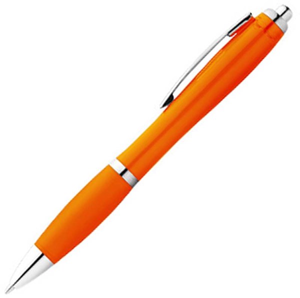 Obrázky: Oranžové  guličkové pero s úchopom, Obrázok 3