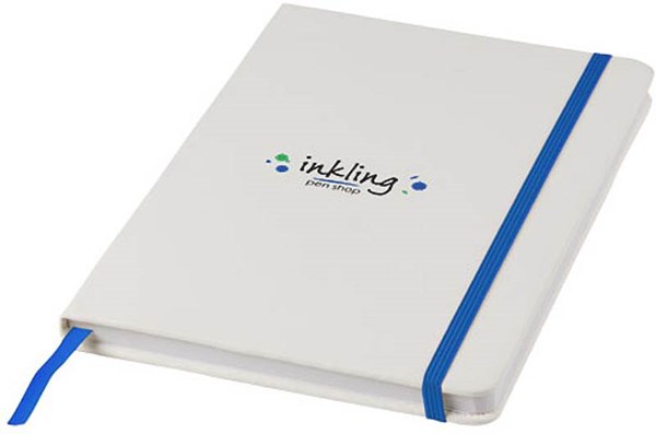 Obrázky: Biely poznámkový blok A5 s modrou stuhou, Obrázok 6