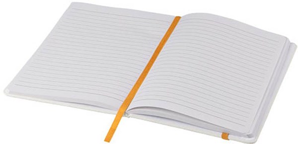 Obrázky: Biely poznámkový blok A5 s oranžovou stuhou, Obrázok 3