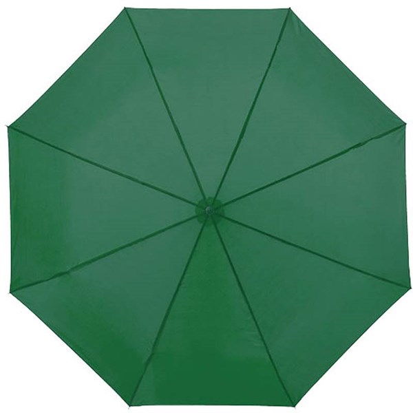 Obrázky: Zelený trojdielny skladací dáždnik, Obrázok 2