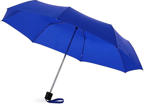 Obrázky: Kráľovsky modrý trojdielny skladací dáždnik