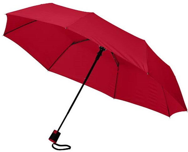 Obrázky: Červený automatický dáždnik z PE hodvábu