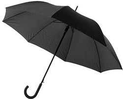 Obrázky: Čierny dvojvrstvový automatický dáždnik 27"