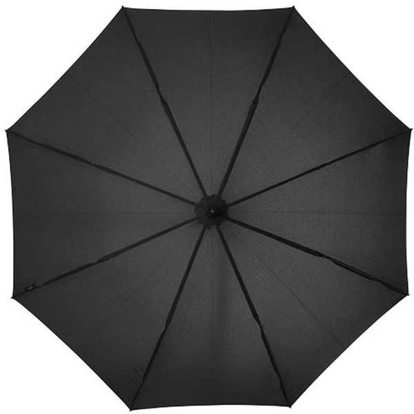 Obrázky: Čierny automatický dáždnik s gumovou rukoväťou, Obrázok 5