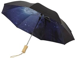 Obrázky: Čierny dáždnik s vnútornou potlačou motívu hviezd