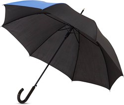 Obrázky: Čierny automatický dáždnik s jedným modrým poľom
