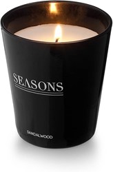 Obrázky: Vonná sviečka s vôňou santal. dreva v čiernom skle