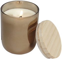 Obrázky: Sviečka v obale medenej farby s dreveným viečkom