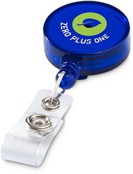 Obrázky: Modrý roller klip s navijákom, kľúčenka