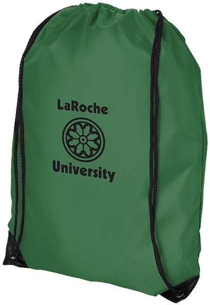Obrázky: Svetlo-zelený jednoduchý reklamný ruksak, Obrázok 3