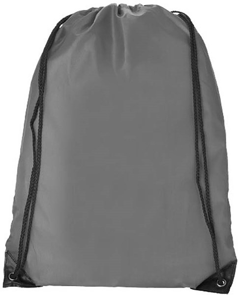 Obrázky: Svetlo-šedý jednoduchý reklamný ruksak, Obrázok 2