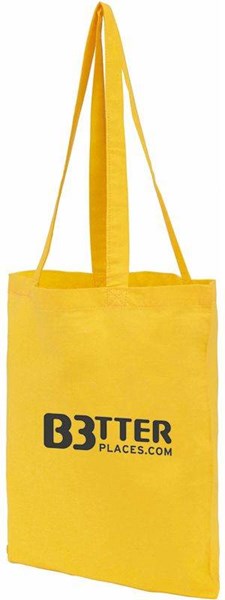 Obrázky: Bavlnená taška, výška uší 30 cm, žltá, Obrázok 4