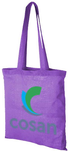 Obrázky: Bavlnená nákupná taška, fialová, Obrázok 3