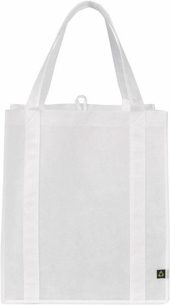 Obrázky: Nákupná taška z netkanej textílie, biela