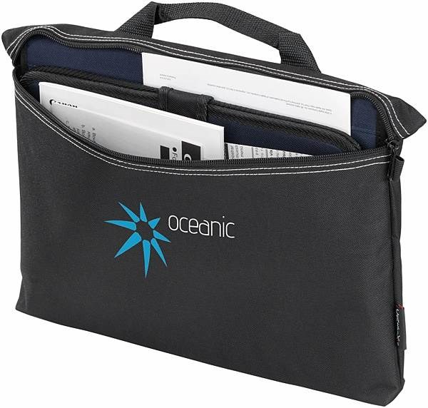 Obrázky: Polyesterová konferenčná taška do ruky, čierna