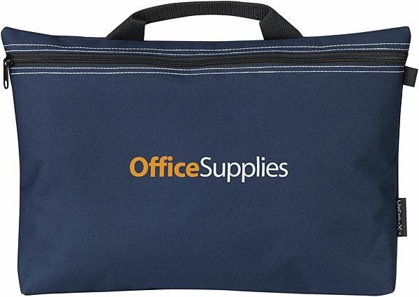 Obrázky: Polyesterová konferenčná taška do ruky, modrá