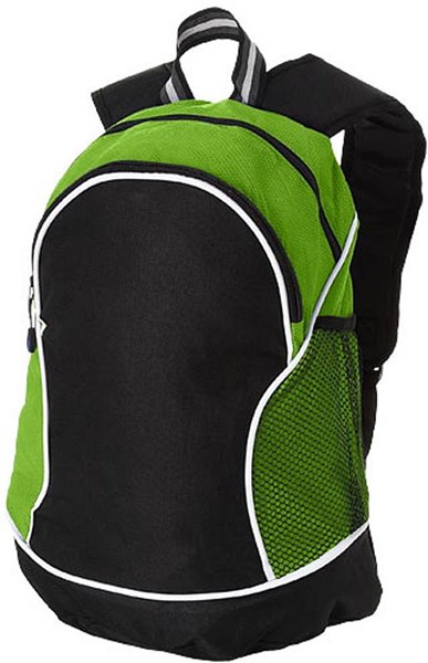 Obrázky: Zelený ruksak s čiernym predným vreckom