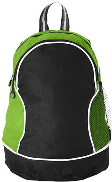Obrázky: Zelený ruksak s čiernym predným vreckom, Obrázok 2