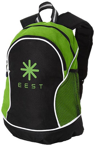 Obrázky: Zelený ruksak s čiernym predným vreckom, Obrázok 3