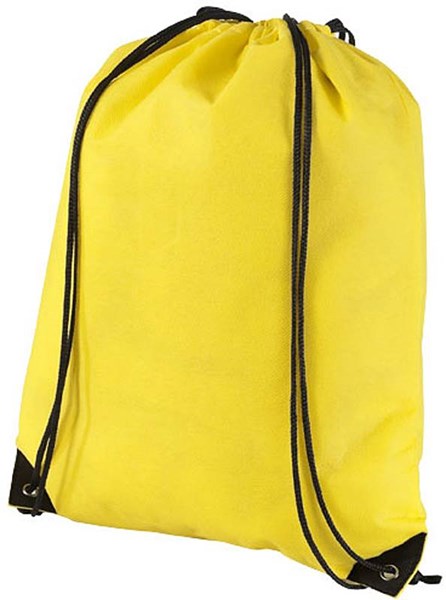Obrázky: Žltý jednoduchý ruksačik z netkanej textílie