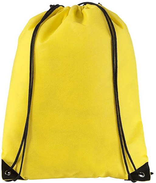 Obrázky: Žltý jednoduchý ruksačik z netkanej textílie, Obrázok 2
