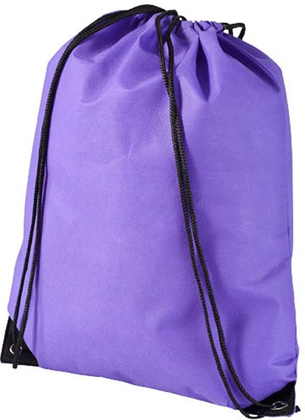 Obrázky: Fialový jednoduchý ruksačik z netkanej textílie