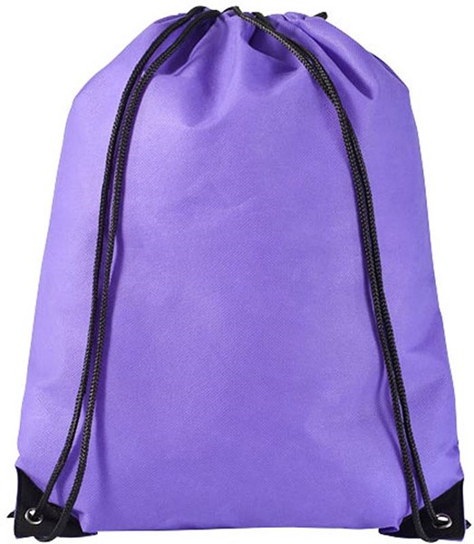 Obrázky: Fialový jednoduchý ruksačik z netkanej textílie, Obrázok 2