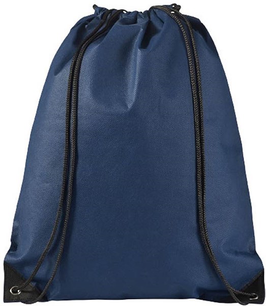 Obrázky: Nám.modrý jednoduchý ruksak z netkanej textílie, Obrázok 2